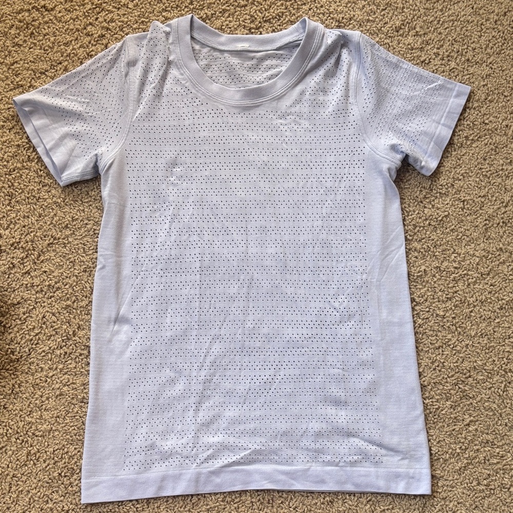 Lululemon Purple Perforated T-Shirt